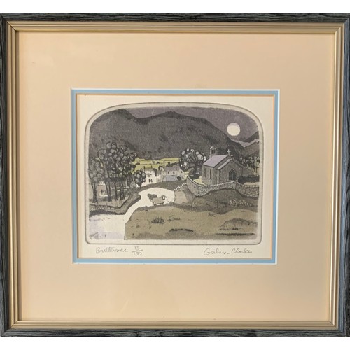 400 - Graham Clarke (British, b.1941), ‘Buttermere’ limited edition aquatint print. Framed and glazed, sig... 