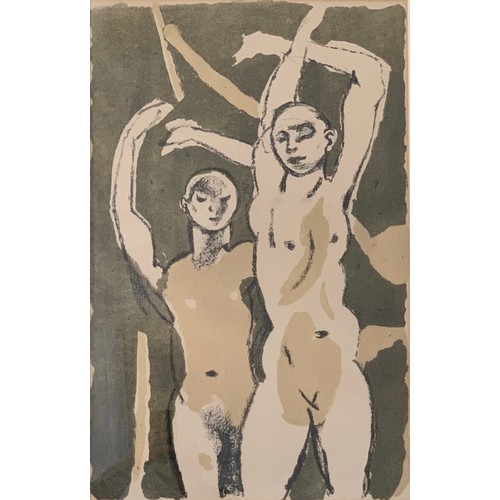 409 - Keith Vaughan (British, 1912-1977), ‘Festival Dancers’ lithograph. Framed and glazed, unsigned. 70cm... 