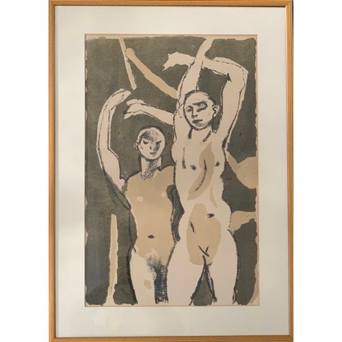 409 - Keith Vaughan (British, 1912-1977), ‘Festival Dancers’ lithograph. Framed and glazed, unsigned. 70cm... 