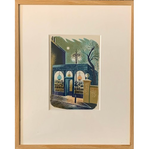 407 - Eric Ravilious (British, 1903-1942), ‘Pharmaceutical Chemist’ lithograph. Framed and glazed. From th... 