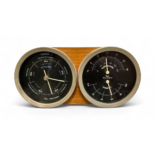 352 - Kenneth Grange (British, b.1929), Kenneth Grange for Taylor teak desktop weather station with a baro... 