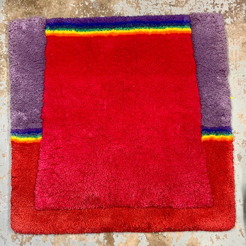 377 - Barbara Brown (British, b.1932), large textile Barbara Brown design vibrant hanging rug. Designed wi... 