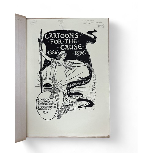 344 - Cartoons for the Cause 1886-1896 by Walter Crane with a Foreword by John Betjeman. 1976 reprint, sig... 