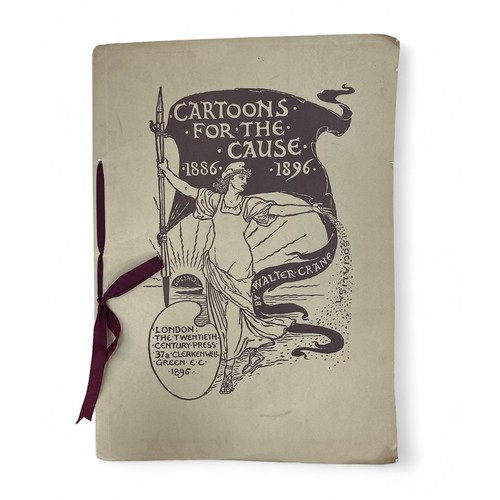 344 - Cartoons for the Cause 1886-1896 by Walter Crane with a Foreword by John Betjeman. 1976 reprint, sig... 