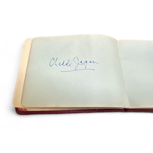 248 - Autograph book belonging to Lord John Tomlinson MP, containing political signatures, to include; Har... 