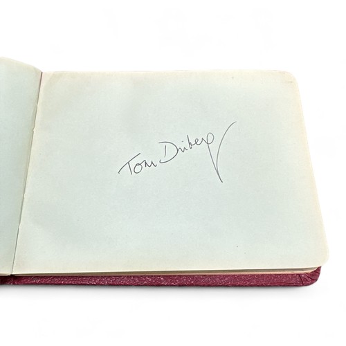 248 - Autograph book belonging to Lord John Tomlinson MP, containing political signatures, to include; Har... 