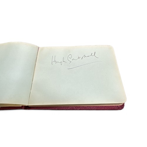 248 - Autograph book belonging to Lord John Tomlinson MP, containing political signatures, to include; Har... 