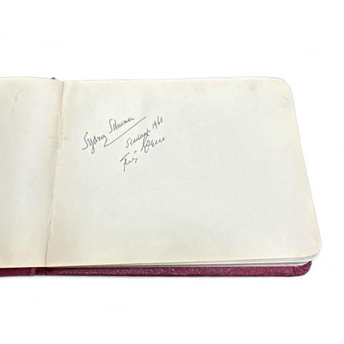 248 - Autograph book belonging to Lord John Tomlinson MP, containing political signatures, to include; Har... 