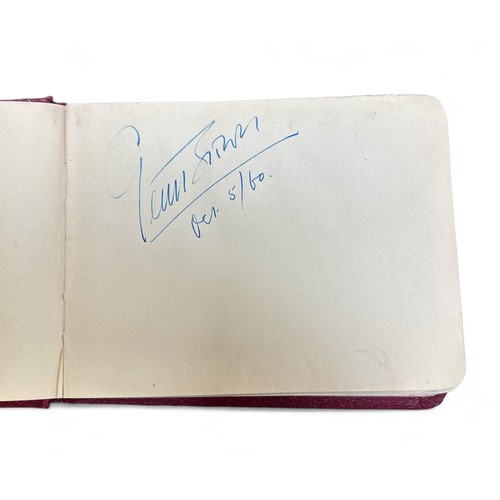 248 - Autograph book belonging to Lord John Tomlinson MP, containing political signatures, to include; Har... 