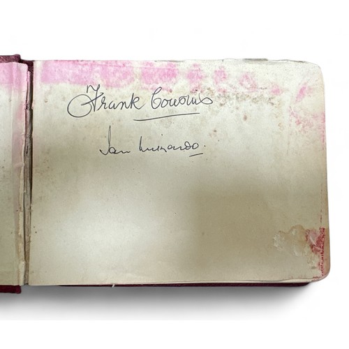 248 - Autograph book belonging to Lord John Tomlinson MP, containing political signatures, to include; Har... 