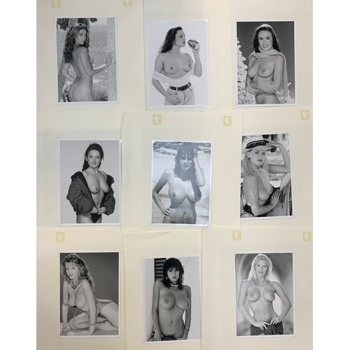 247C - Album of black and white photographic images of The Sun Page 3 girls, total quantity 43 photos.