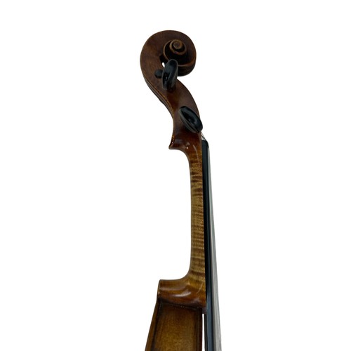 218 - Interesting 18th Century German Violin of the Kloz (Klotz) school, in fitted black case, with mother... 