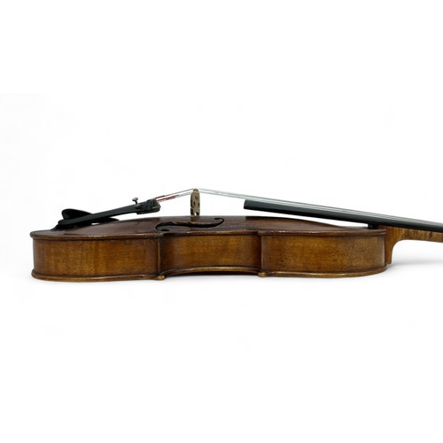 218 - Interesting 18th Century German Violin of the Kloz (Klotz) school, in fitted black case, with mother... 