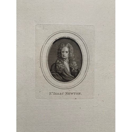 428 - Portrait engraving housed in a book by W. Walker, to include portrait plates of Joseph Addison, John... 