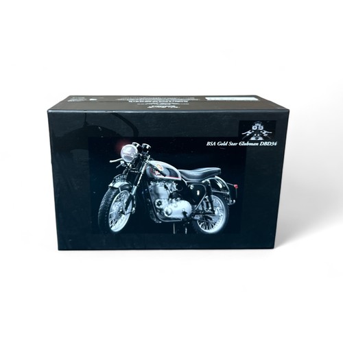 298 - Minichamps 1/12th scale 1958 BSA Goldstar Clubman DBD34 black No. 122 130001 (Classic Bike series No... 