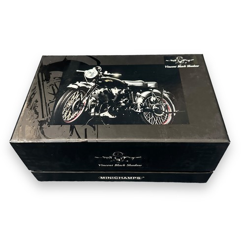 301 - Minichamps 1/12th scale 1950 Vincent Black Shadow No. 122 134500 (Classic Bike series No. 31), gener... 