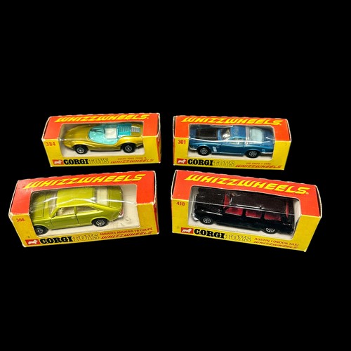 32 - Corgi Whizzwheels collection, generally excellent in excellent window boxes, with Iso Grifo No. 301,... 