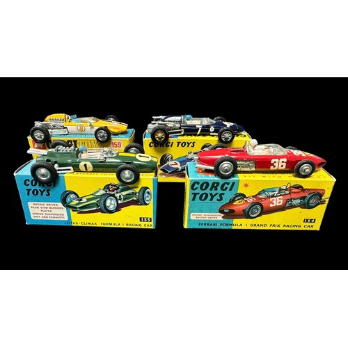 30 - Corgi F1 racing car collection, generally excellent in excellent to good plus boxes, with Ferrari No... 