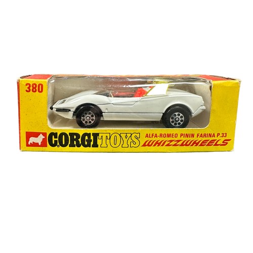 150 - Corgi Bertone Runabout No. 386 and Pininfarina P.33 Alfa Romeo No. 380, generally excellent in excel... 