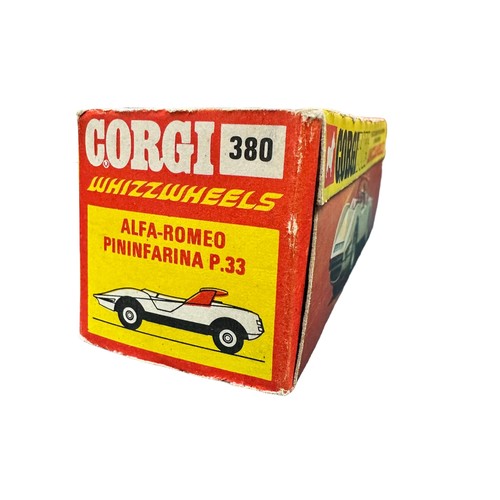 150 - Corgi Bertone Runabout No. 386 and Pininfarina P.33 Alfa Romeo No. 380, generally excellent in excel... 