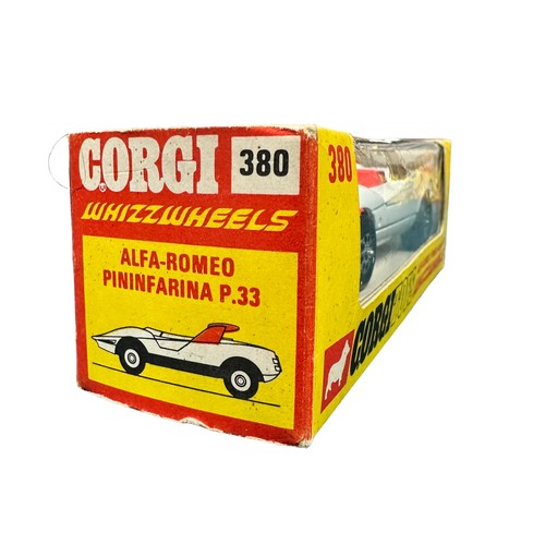 150 - Corgi Bertone Runabout No. 386 and Pininfarina P.33 Alfa Romeo No. 380, generally excellent in excel... 