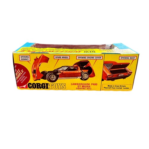 137 - Corgi Lamborghini Muira No. 342, generally excellent in good plus window box with Revised Specificat... 