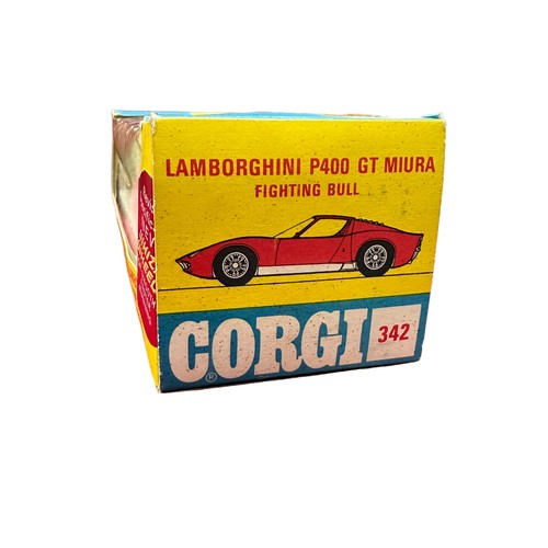 137 - Corgi Lamborghini Muira No. 342, generally excellent in good plus window box with Revised Specificat... 