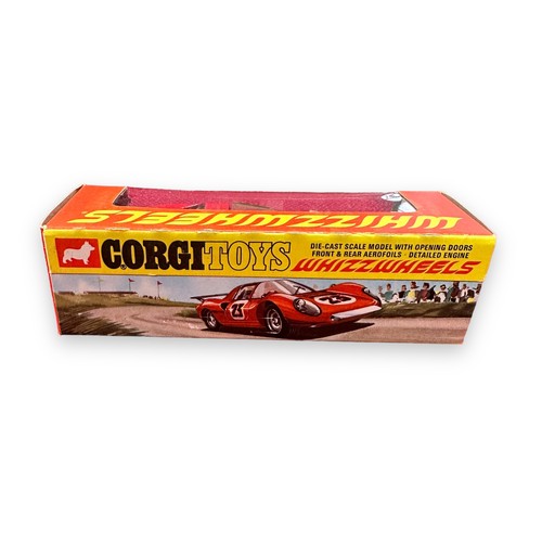 140 - Corgi Ferrari 206 Dino Sport No. 344, red with black interior, generally excellent (some staining to... 