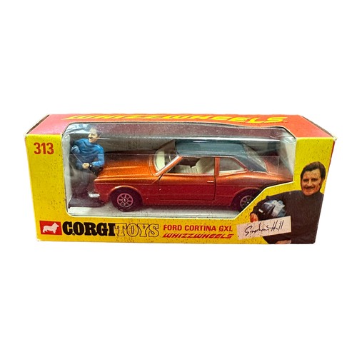 125 - Corgi Ford Cortina GXL No. 313, generally excellent in good plus to good window box (brown mottling ... 