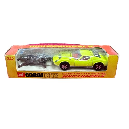 136 - Corgi Lamborghini Muira No. 342, generally excellent in good plus slim window box (some fading), lim... 