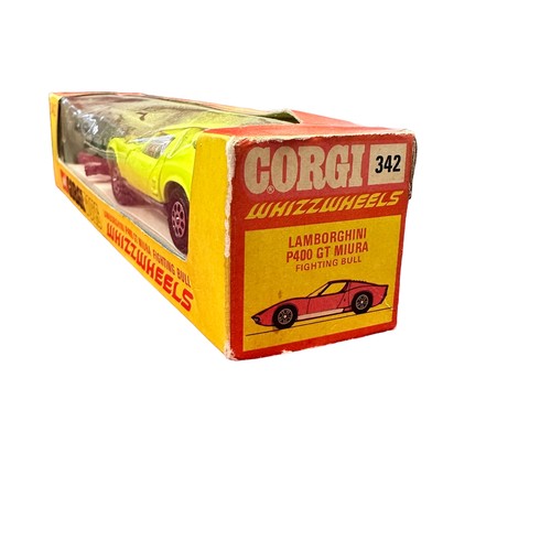 136 - Corgi Lamborghini Muira No. 342, generally excellent in good plus slim window box (some fading), lim... 