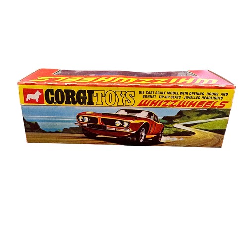 117 - Corgi Iso Grifo No. 301, metallic blue, black bonnet, silver hoop with white interior, Whizzwheels (... 