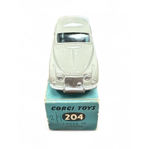 56 - Corgi Rover 90 light grey No. 204, generally excellent in  good plus box (pencil marking 2/9 to one ... 