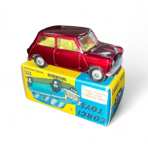 79 - Corgi Morris Mini-Minor No. 226, generally excellent in good plus box with folded leaflet, metallic ... 