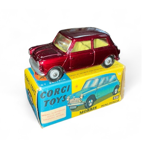 79 - Corgi Morris Mini-Minor No. 226, generally excellent in good plus box with folded leaflet, metallic ... 