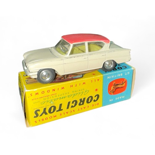 90 - Corgi Ford Consul Classic No. 234, generally excellent in excellent box, Cream with pink roof, lemon... 