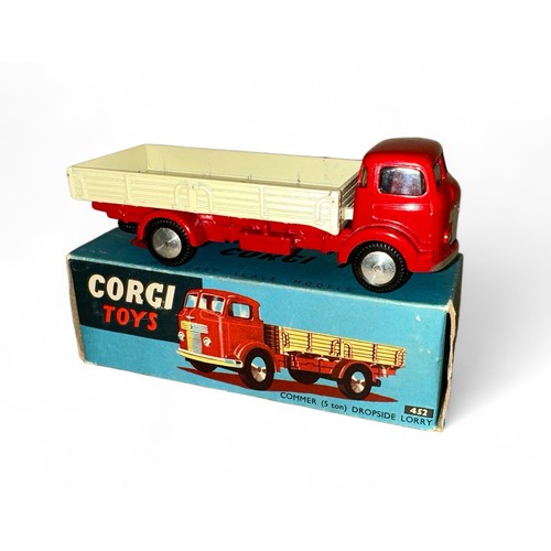 188 - Corgi Commer Dropside lorry No. 452, generally excellent in good plus box (light crushing to one end... 