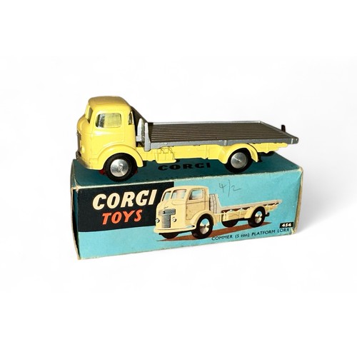 190 - Corgi Commer Platform lorry No. 454, generally excellent in good plus box (pencil marking 4/2 to one... 