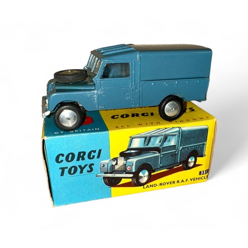 142 - Corgi Land Rover RAF No. 351, metal tilt and folded leaflet, generally excellent in excellent blue a... 