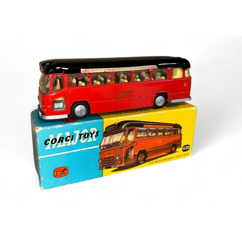 216 - Corgi No. 1120 Midland Red  Motorway Express Coach, generally good plus (one side decal lifting) in ... 