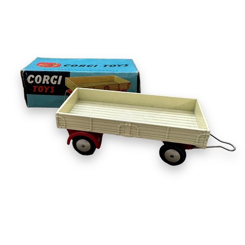 38 - Corgi trailers x3, generally excellent to good plus in good plus boxes, with Rice’s Pony Trailer red... 