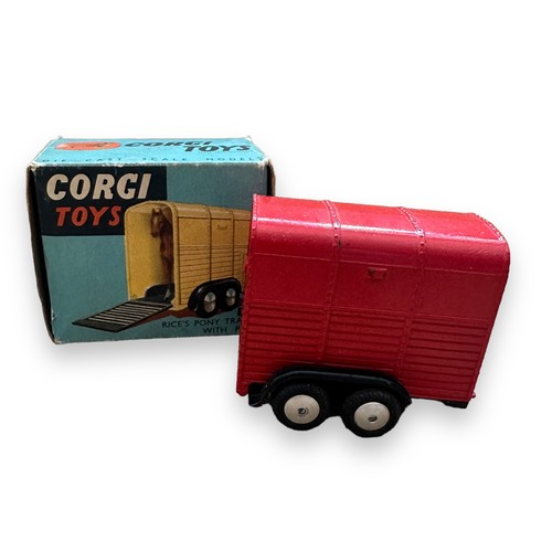 38 - Corgi trailers x3, generally excellent to good plus in good plus boxes, with Rice’s Pony Trailer red... 