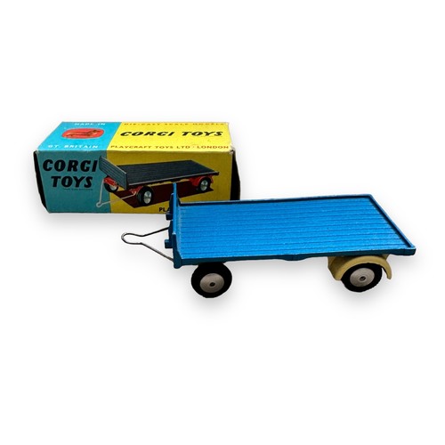 38 - Corgi trailers x3, generally excellent to good plus in good plus boxes, with Rice’s Pony Trailer red... 