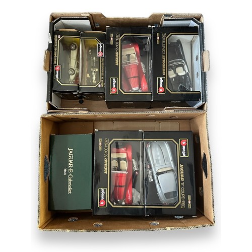 27 - Burago 1/18th scale mainly Jaguar collection, generally excellent in excellent to good window boxes,... 