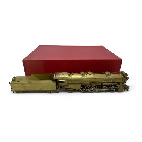 622 - HO Key Imports (Korea) C&S 2-10-2 brass locomotive and tender, generally excellent to good plus in g... 