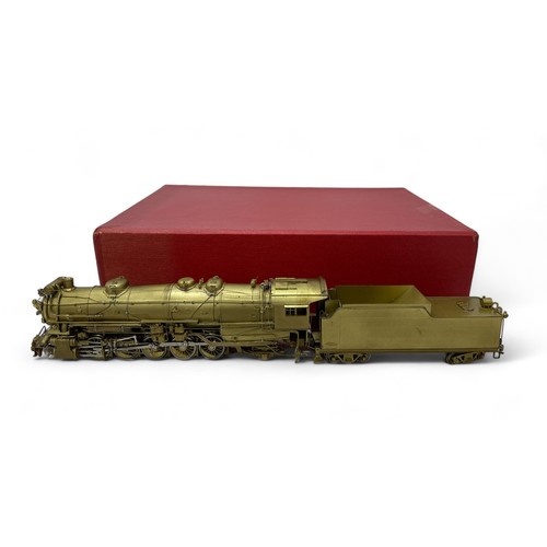 622 - HO Key Imports (Korea) C&S 2-10-2 brass locomotive and tender, generally excellent to good plus in g... 