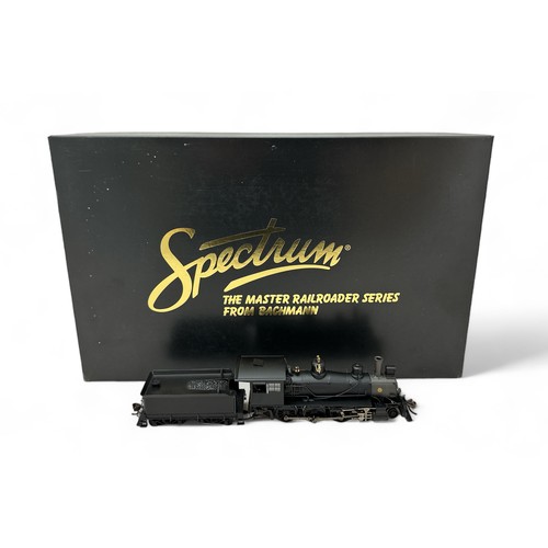 634 - HO Spectrum (Bachmann USA) black painted (unlettered) 4-6-0 Baldwin locomotive and tender No. 82301,... 