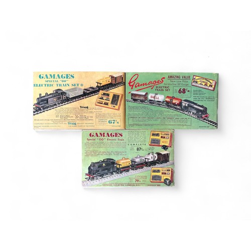 507 - Gamages Book of Model Trains, Ships, Aircraft, Cars, etc. catalogues 1957, 1960 and 1961, generally ... 