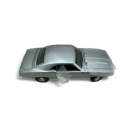 236 - Danbury Mint 1/24th scale 1969 COPO Camaro metallic silver, black interior, chrome trim and hubs, ge... 