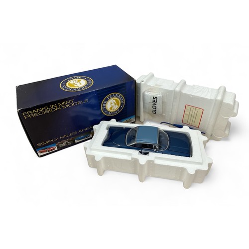 264 - Franklin Mint 1/24th scale 1960 Chevrolet Impala No. B11SR71, blue with lighter blue roof and dark b... 